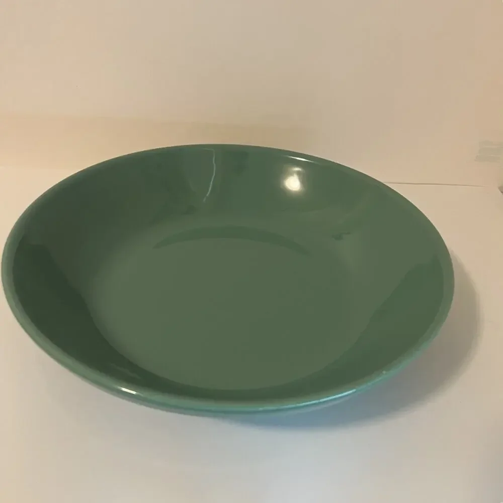 Vista Alegre Portugal Large Serving Bowl Teal Turquoise Glazed Ceramic 12 Inch